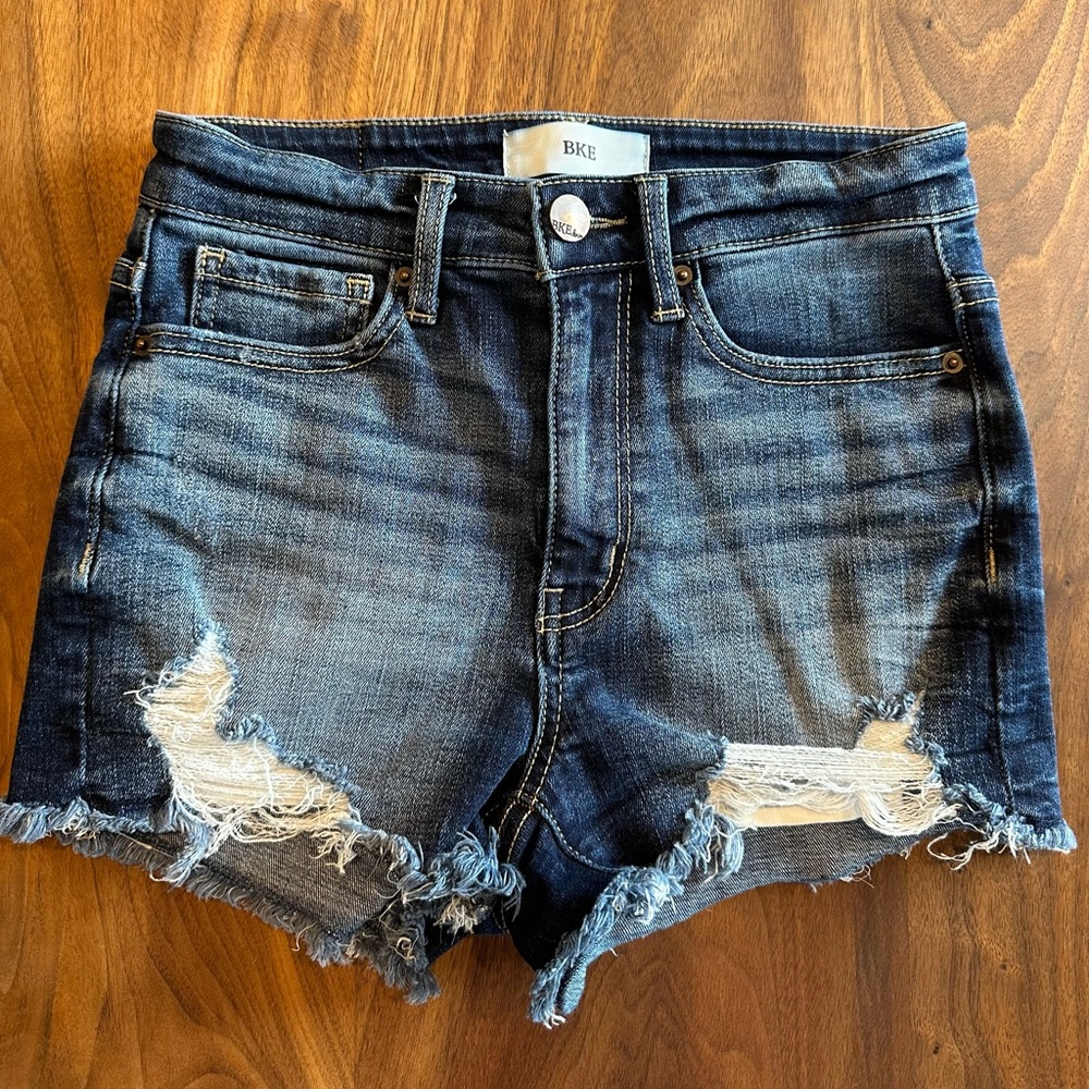 BKE Women's Blue Denim Shorts